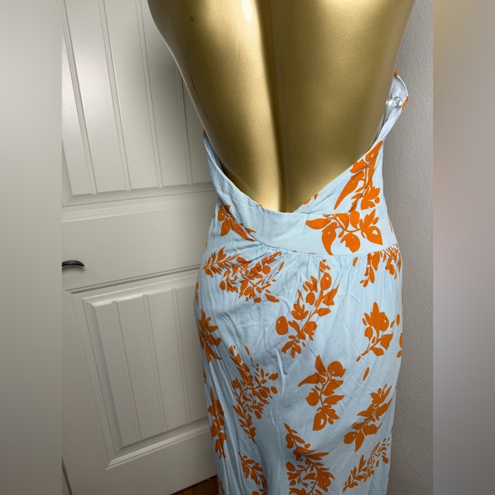 HELLO MOLLY LEAVE ME LOVING YOU MIDI DRESS BLUE 6 - Picture 4 of 11